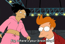 Futurama Brain Slug GIF - Futurama Brain Slug Farnsworth GIFs
