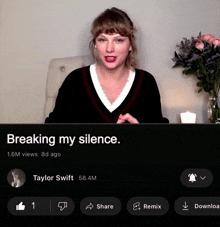Taylor Swift Breaking My Silence GIF - Taylor Swift Breaking My Silence Stan Twitter GIFs