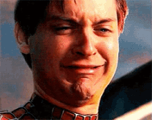 spider man3 toby maguire peter parker crying sad