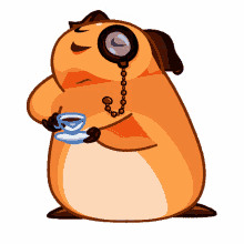 drinking tea