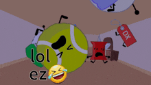 a group of cartoon characters including a red tag that says dx
