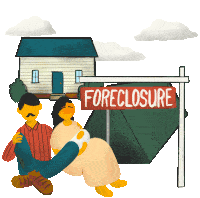 Foreclosure Foreclosed Sticker - Foreclosure Foreclosed House Auction Stickers