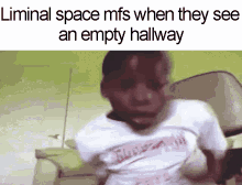 Liminal Space Scared Kid GIF - Liminal Space Scared Kid Kid Gets Scared GIFs
