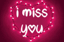 I Miss You Heart GIF - I Miss You Heart Lights GIFs