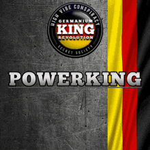 a germanium king revolution logo with the words powerking below it