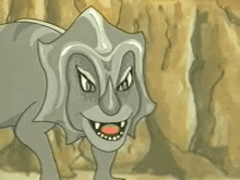 a cartoon character with the words noi restiamo qui