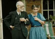 Sigmund Freud Anna Freud GIF - Sigmund Freud Anna Freud Pointing Finger GIFs