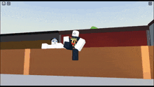 a roblox character wearing a shirt that says " captain " on it