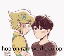 Hop On Rain World Omori GIF - Hop On Rain World Rain World Omori GIFs