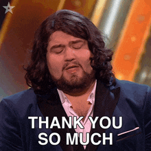 Thank You So Much Travis George GIF - Thank You So Much Travis George Britains Got Talent GIFs