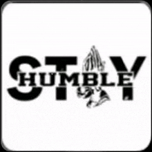 a black and white logo that says humble in a square