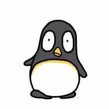 suprised penguin
