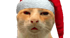 Cat Huh Sticker - Cat Huh Christmas Stickers