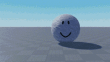 a golf ball with a smiley face on it 's face