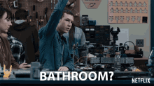 bathroom tyler down devin druid 13reasons why raise hand