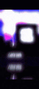 a blurry image of a purple and blue background with a square in the middle