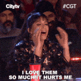 I Love Them So Much It Hurts Me Lily Singh GIF - I Love Them So Much It Hurts Me Lily Singh Canada'S Got Talent GIFs