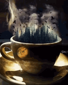 The Greatest Threat Coffee GIF - The Greatest Threat Coffee Cup GIFs