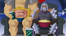 Tmnt Krang And Shredder GIF - Tmnt Krang And Shredder Popcorn GIFs