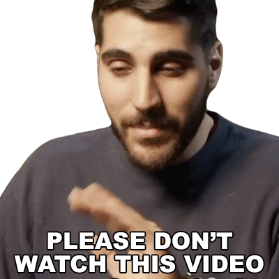 Please Dont Watch This Video Rudy Ayoub Sticker - Please Dont Watch This Video Rudy Ayoub Dont Check Out This Video Stickers
