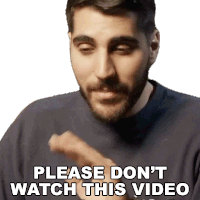 Please Dont Watch This Video Rudy Ayoub Sticker - Please Dont Watch This Video Rudy Ayoub Dont Check Out This Video Stickers