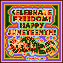 Happy Juneteenth Celebrate Freedom GIF - Happy Juneteenth Celebrate Freedom GIFs
