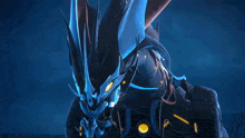 a computer generated image of a monster with a glowing yellow eye
