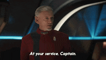 At Your Service Captain Rayner GIF - At Your Service Captain Rayner Star Trek Discovery GIFs