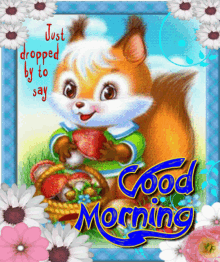 Good Morning Squirrel GIF - Good Morning Squirrel Blink GIFs
