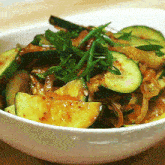 Hobak Namul Korean Zucchini GIF - Hobak Namul Korean Zucchini Food GIFs