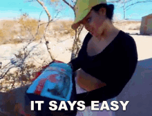 It Says Easy Lizzy Capri GIF - It Says Easy Lizzy Capri Its Not Difficult At All GIFs
