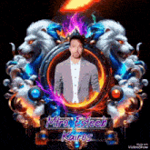 a picture of a man with the name mitro estech kairos on the bottom