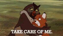 Take Care Of Me. GIF - Take Care Of Me Fox And The Hound Hold Me GIFs