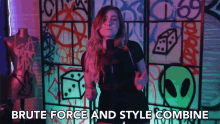 Brute Force And Style Combine Strong GIF