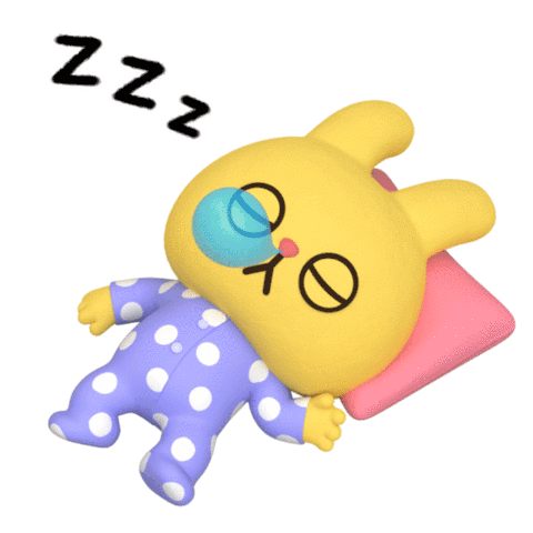 Knackered Slept Sticker - Knackered Slept Bed Time Stickers