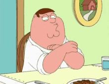 peter griffin perhaps family guy thinking
