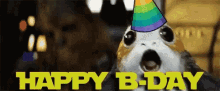 Happy Birthday Porg GIF - Happy Birthday Porg GIFs