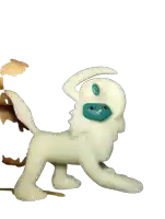 a glow in the dark toy with a blue nose