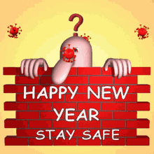 Happy New Year Stay Safe Happy New Year GIF - Happy New Year Stay Safe Happy New Year Virus Free New Year GIFs