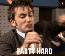 David Tennant Doctor Who GIF - David Tennant Doctor Who Party Hard GIFs