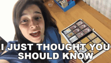 I Just Thought You Should Know Hannah Fawcett GIF - I Just Thought You Should Know Hannah Fawcett Let You Know GIFs