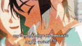 a picture of two anime characters with the words any 2 round honest interpretive cosplay servers