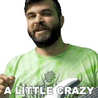 A Little Crazy Andrew Baena Sticker - A Little Crazy Andrew Baena Moderate Madness Stickers