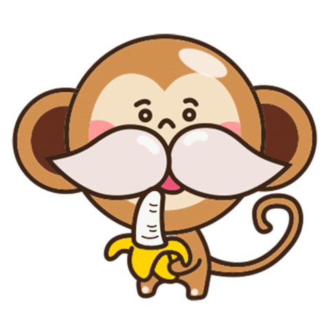 Fruit Banana Sticker - Fruit Banana Monkey Stickers