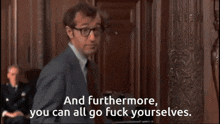 Woody Allen The Front GIF - Woody Allen The Front Fuck Yourselves GIFs