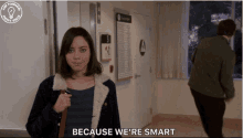 Because We Are Smart April Ludgate GIF - Because We Are Smart April Ludgate Parks And Recreation GIFs