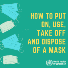how to put on a mask face mask instructions world health organization who