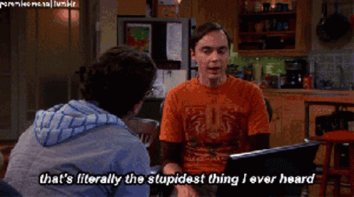 Sheldon That Is Literally GIF - Sheldon That Is Literally Stupidest Thing GIFs