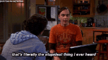 Sheldon That Is Literally GIF - Sheldon That Is Literally Stupidest Thing GIFs
