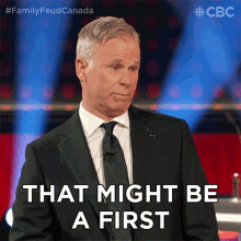 That Might Be A First Gerry Dee GIF - That Might Be A First Gerry Dee Family Feud Canada GIFs